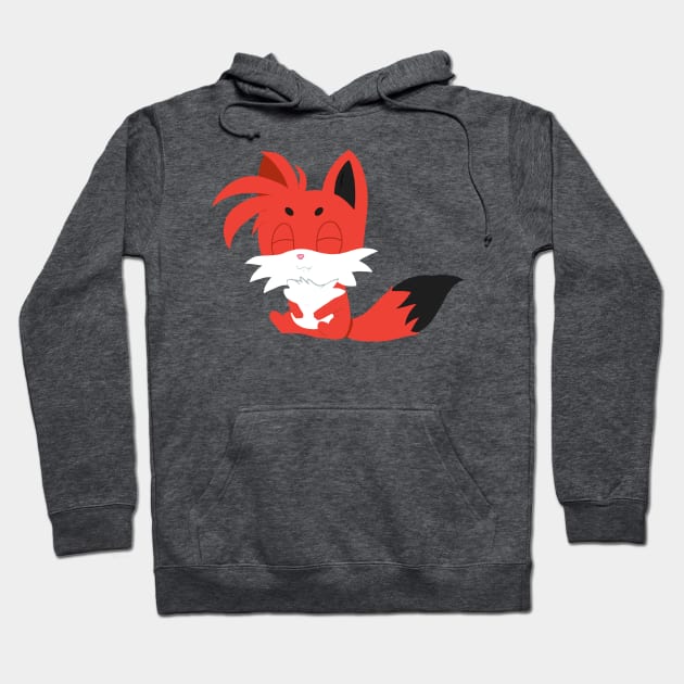 Cute Chibi Red Fox Cub Hoodie by Toribit